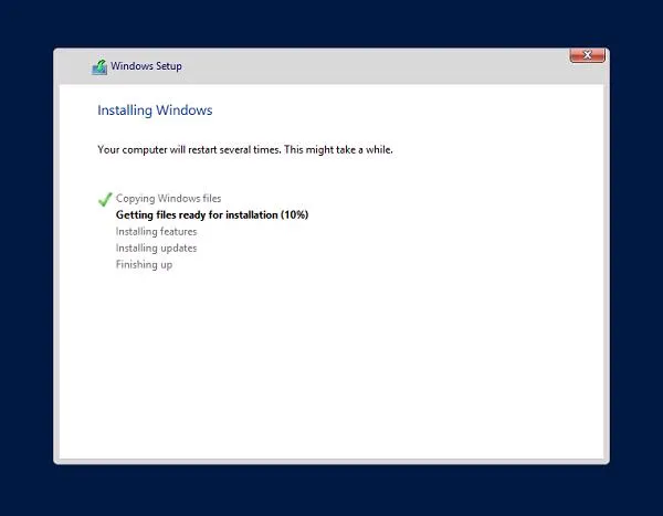 QuÃ¡ trÃ¬nh cÃ i Ä‘áº·t bÄƒÌt Ä‘Ã¢Ì€u diÃªÌƒn ra