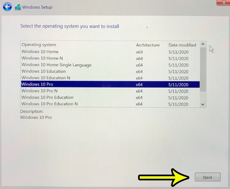 Lựa chọn phiên bản Windows 10 Pro để có đầy đủ tính năng nhất