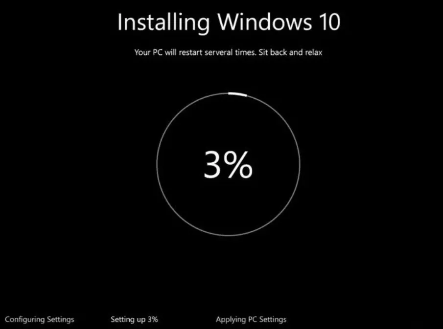 Giao diện hoàn thành sau khi cài win 10 Đà Nẵng bản quyền