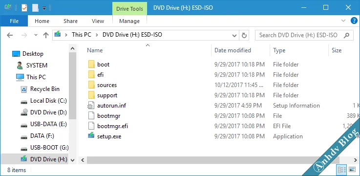 Mở file ISO Windows trong WinPE