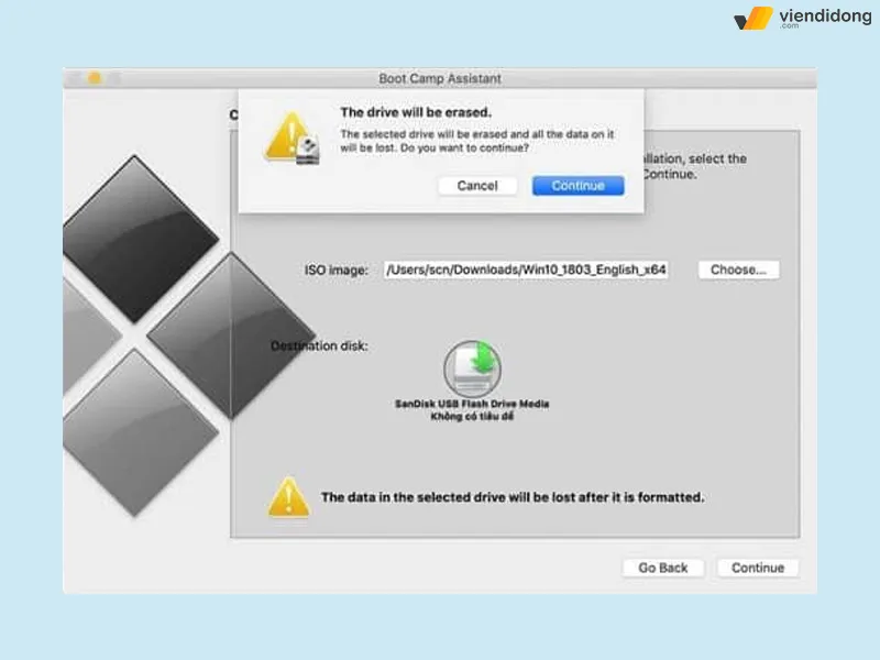 cài Win trên MacBook cài bootcamp 3