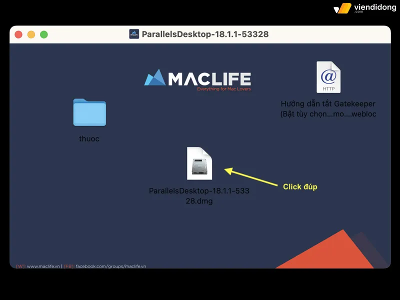 cài Win trên MacBook cài parallesl 1