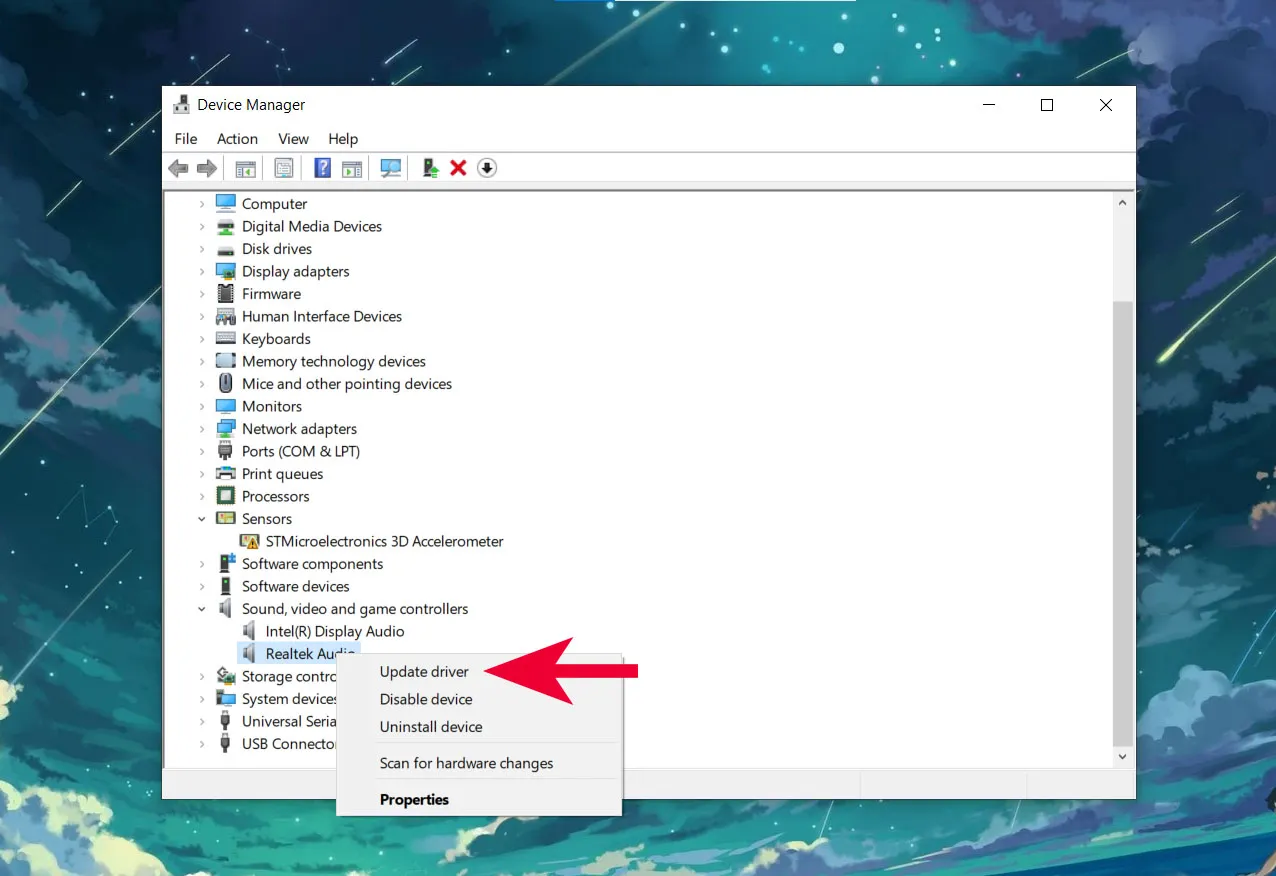 Cách cập nhật (Update) Driver Realtek High Definition Audio
