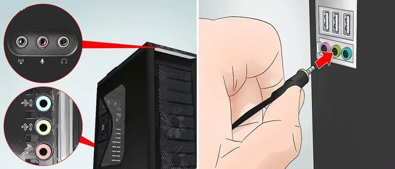 Kiểm tra jack cắm và vệ sinh cổng âm thanh