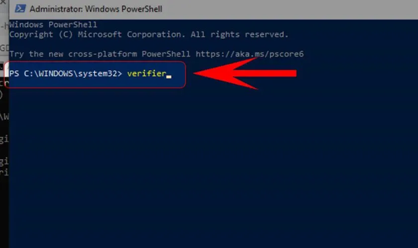 Chạy công cụ kiểm tra trình điều khiển khi bị lỗi màn hình xanh Win 10