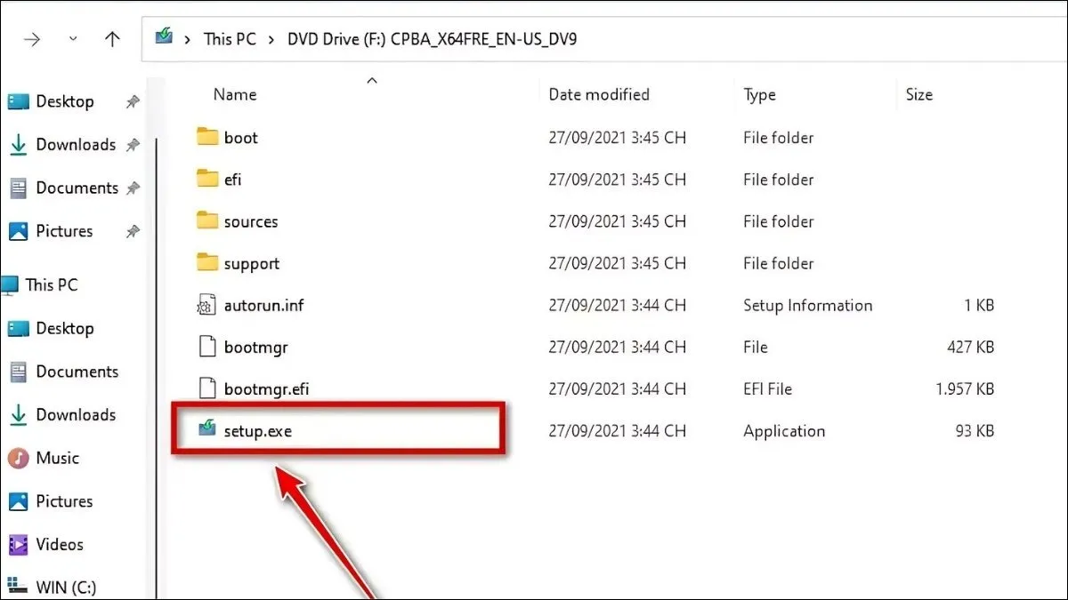 Chạy tệp setup để bắt đầu nâng win 7 lên win 10
