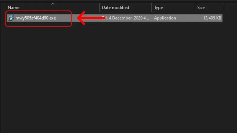 Chạy tệp tin cài đặt driver mới sau khi gỡ lỗi