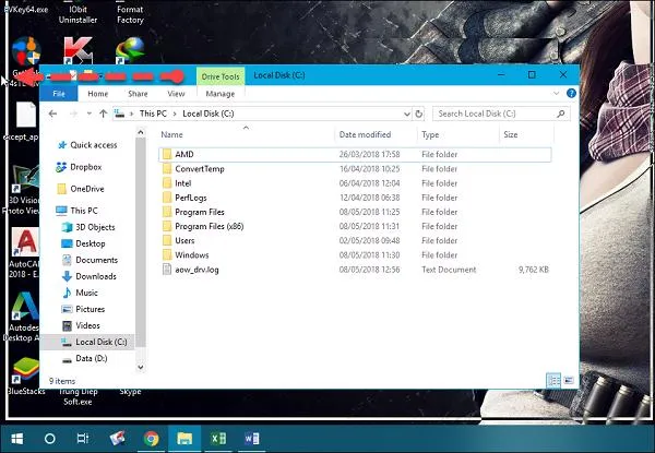 Cửa sổ thứ hai được đặt ở nửa màn hình còn lại