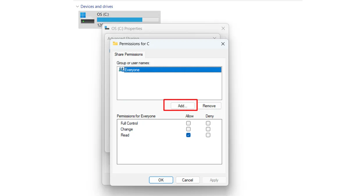 cách chia sẻ file qua mạng lan