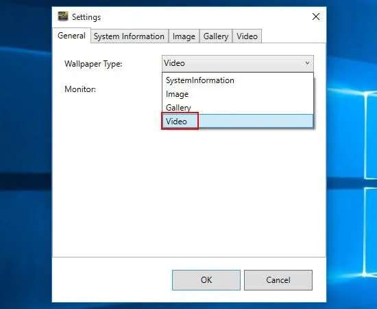 Chọn tệp video từ máy tính để làm hình nền chuyển động