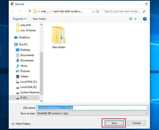 Chọn thư mục lưu trữ tập tin cài đặt phần mềm an toàn
