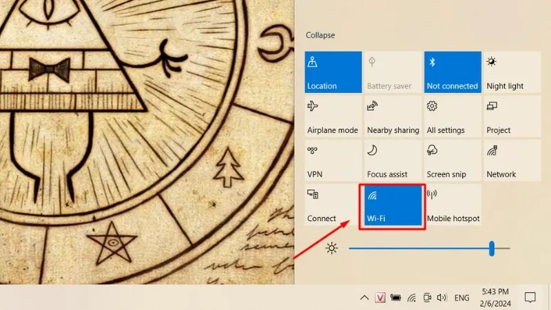 Chuyển trạng thái WiFi sang On