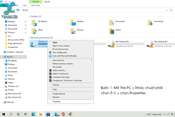 Chống phân mảnh ổ cứng khắc phục tình trạng máy tính bị chậm - Bước 1