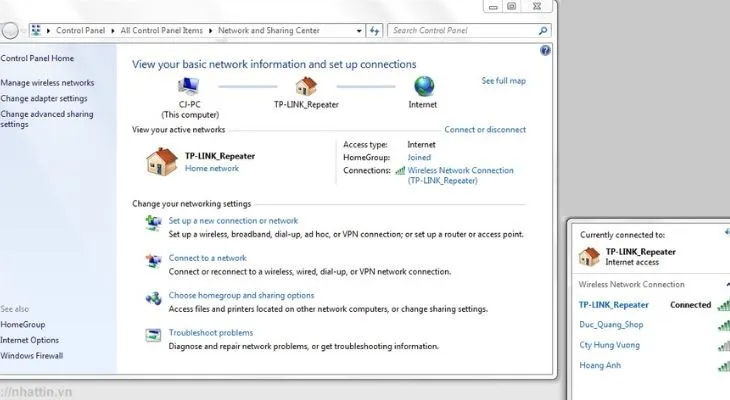Hoàn tất cài đặt và rút cáp LAN, router bây giờ đã hoạt động như một bộ kích sóng