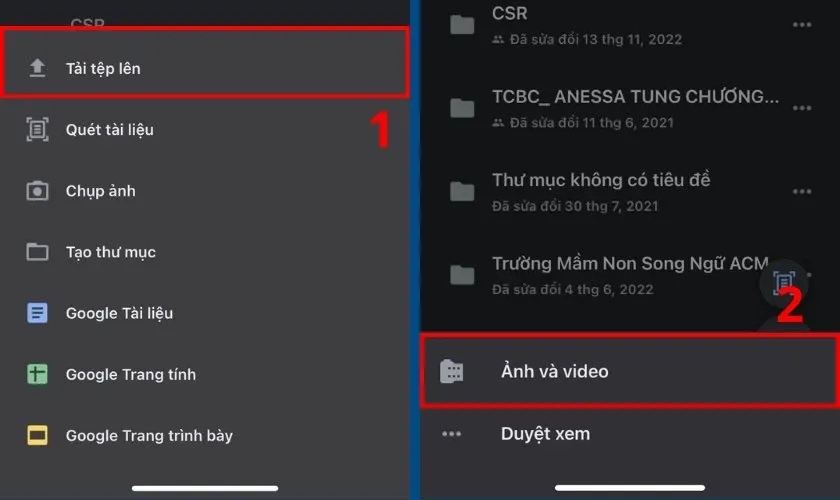 Truy cập Google Drive trên web để download ảnh về máy tính