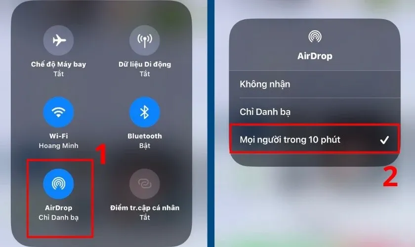 Kích hoạt tính năng AirDrop nhận dữ liệu trên MacBook