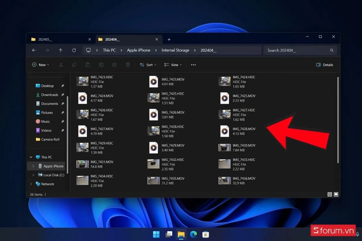 Copy ảnh vào thư mục DCIM