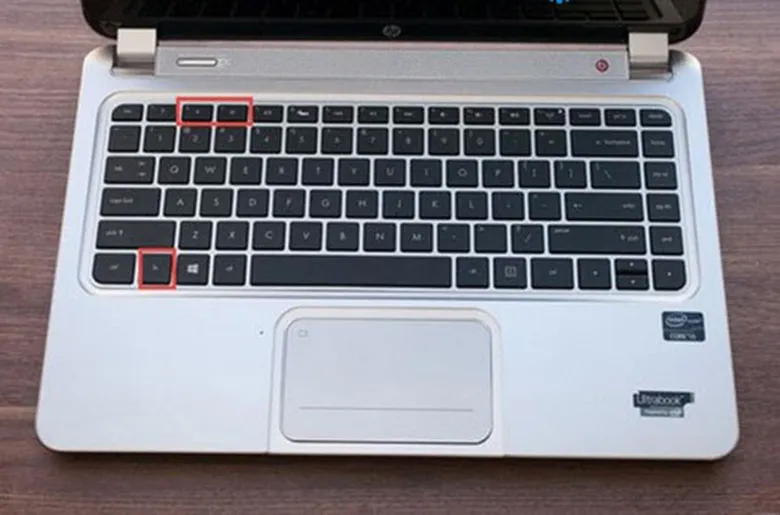 Hình ảnh mô tả phím tắt tăng giảm độ sáng trên bàn phím laptop
