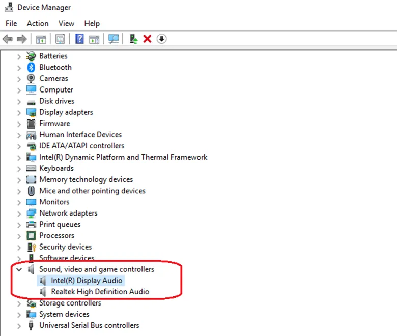 Cập nhật driver âm thanh qua Device Manager để khắc phục lỗi loa laptop bị rè