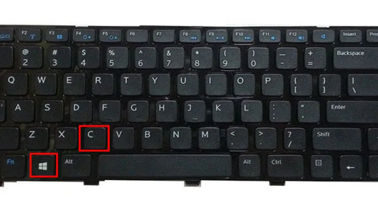 Vệ sinh bàn phím laptop bằng khí nén