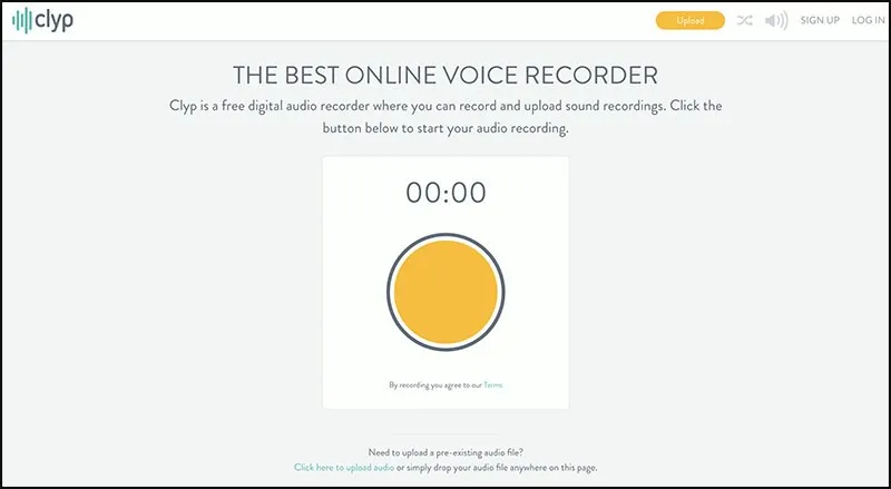 Clyp hỗ trợ chỉnh sửa âm thanh cơ bản ngay trên web