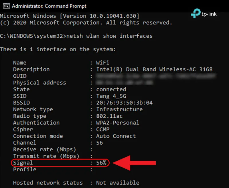 Kết quả trả lại trên cửa sổ CMD cho biết chất lượng đường truyền mạng