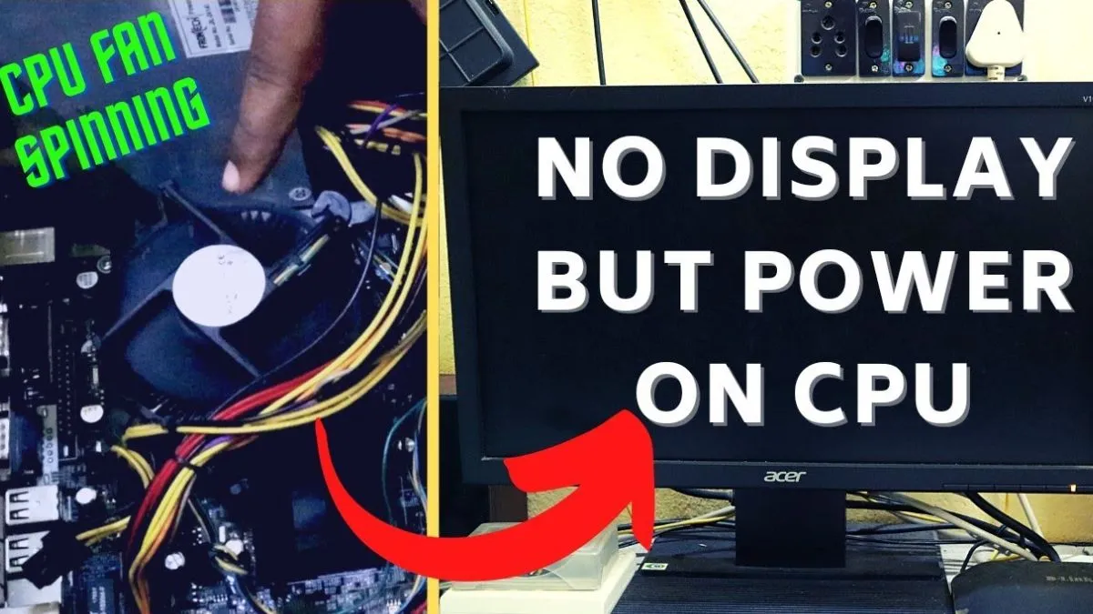 Lỗi máy tính chạy nhưng màn hình không hiển thị