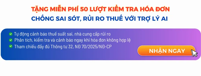 Tặng lượt kiểm tra hóa đơn điện tử 2026