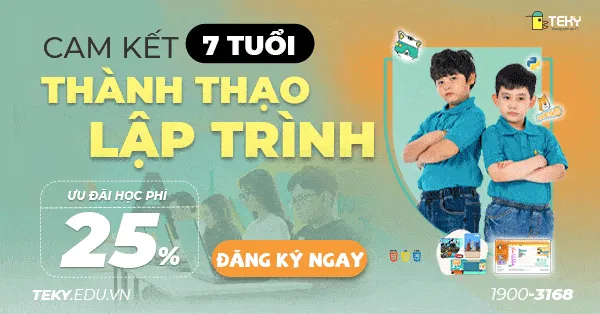 Đăng ký tham gia khóa học lập trình tại Teky để phát triển tư duy