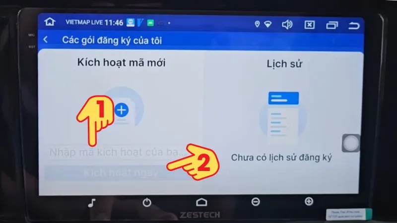 Nhập mã kích hoạt > Bấm kích hoạt ngay