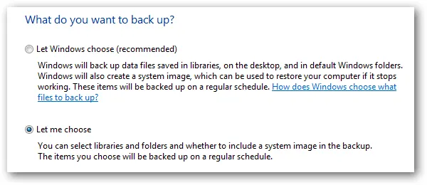 Đánh dấu vào tùy chọn tự chọn tệp tin để tối ưu hóa dung lượng bản sao lưu