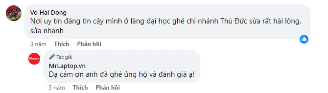 ý kiến khách hàng sửa laptop