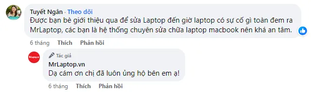 ý kiến khách hàng sửa laptop