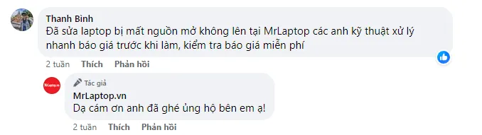 ý kiến khách hàng sửa laptop