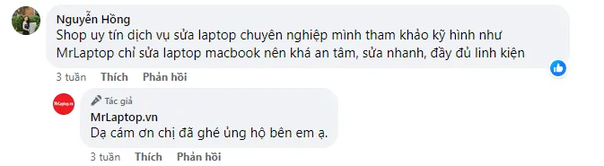 ý kiến khách hàng sửa laptop