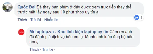 ý kiến khách hàng sửa laptop