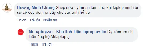 ý kiến khách hàng sửa laptop