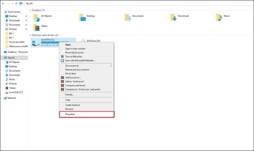 Kiểm tra ổ cứng bằng WMIC thông qua My Computer