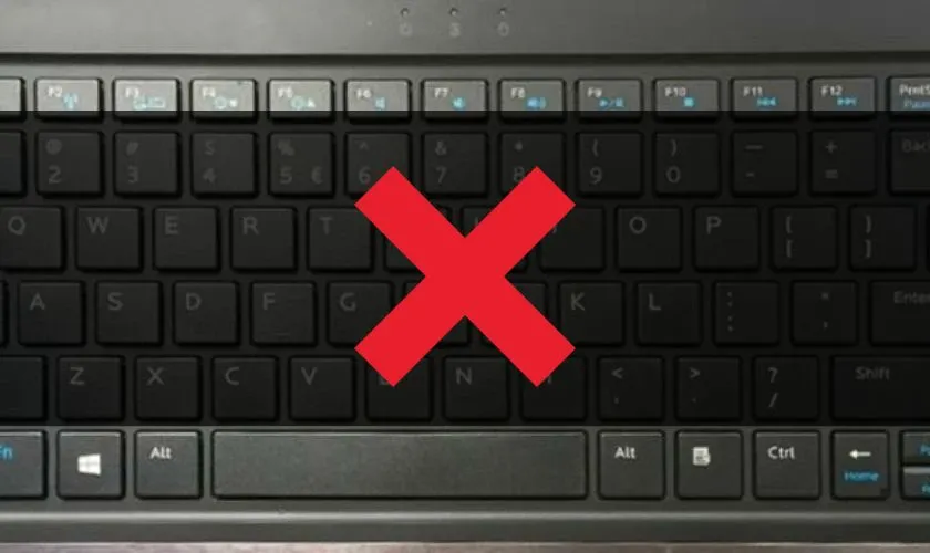Dấu nhân không có phím riêng trên bàn phím laptop