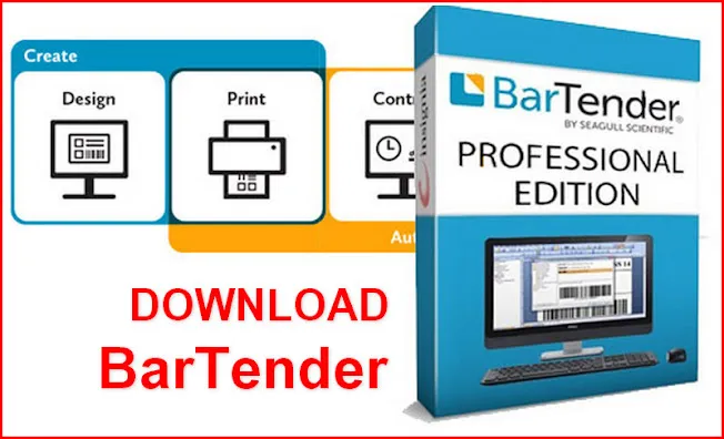 Giao diện phần mềm BarTender thiết kế tem nhãn chuyên nghiệp