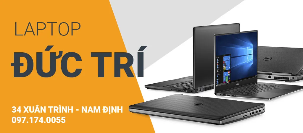 Không gian làm việc tại Laptop Đức Trí với bàn kiểm tra linh kiện và khu vực tiếp khách