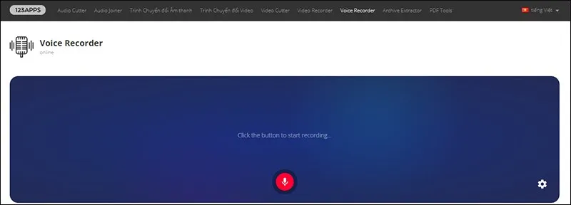 Ghi âm trực tuyến nhanh chóng với Online Voice Recorder