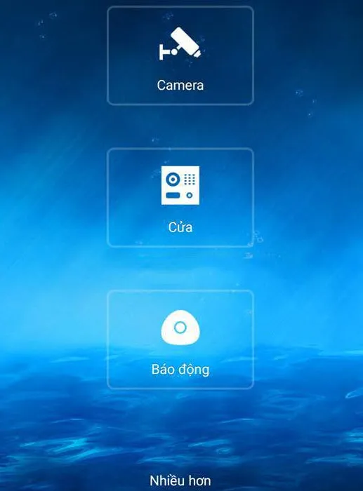 Truy cập vào mục quản lý thiết bị trên Menu ứng dụng