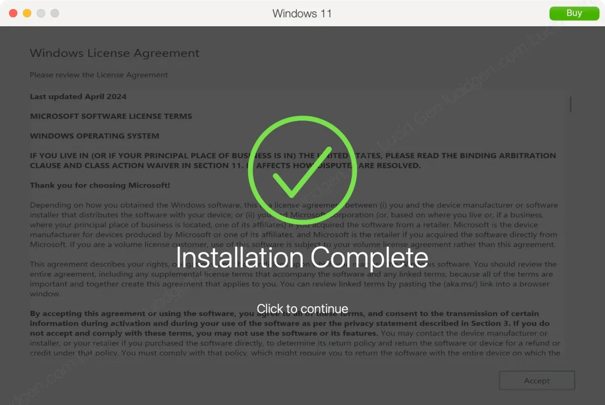 ÄÃ£ cÃ i Ä‘áº·t xong Windows, hÃµy thoÃ¡t Parallels