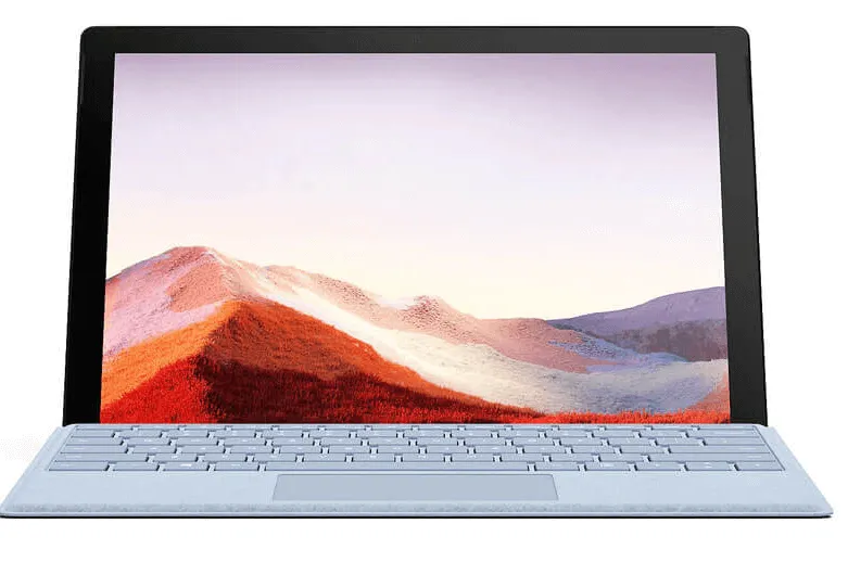 Thiết kế Surface Pro 7 với chân đế Kick Stand
