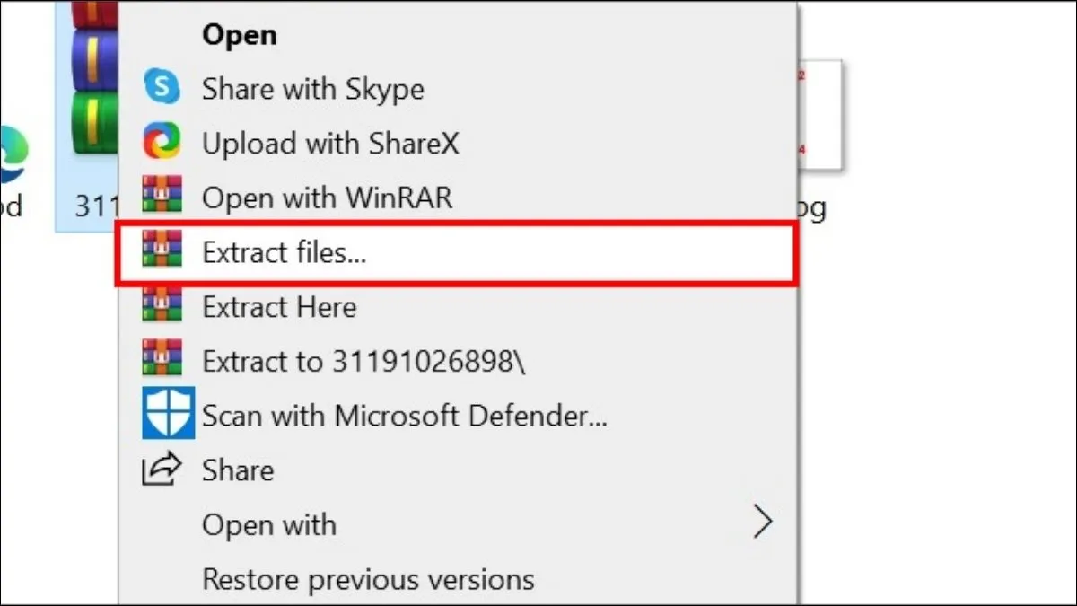 Giải nén bộ cài đặt để nâng win 7 lên win 10