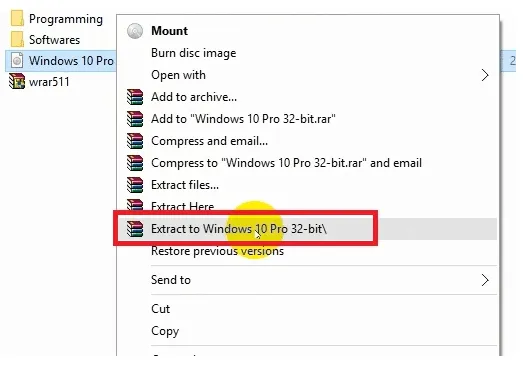 Giải nén file ISO bằng phần mềm Winrar chuyên dụng