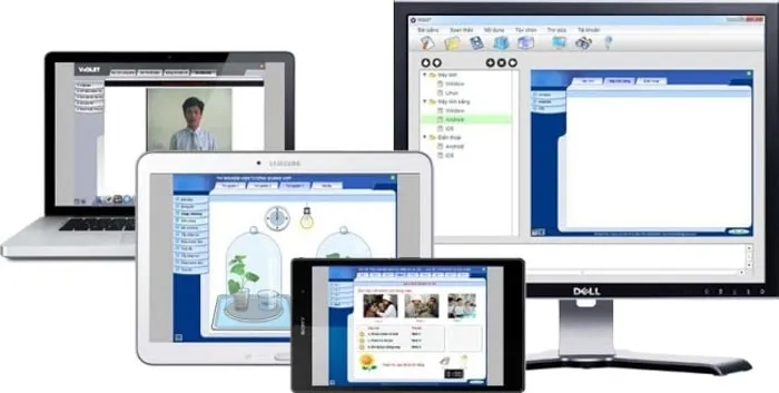 Giao diện của nền tảng Violet