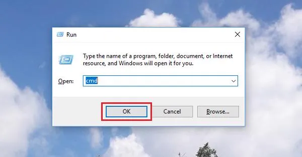 Giao diện cửa sổ Command Prompt khi thực hiện các lệnh truy vấn hệ thống