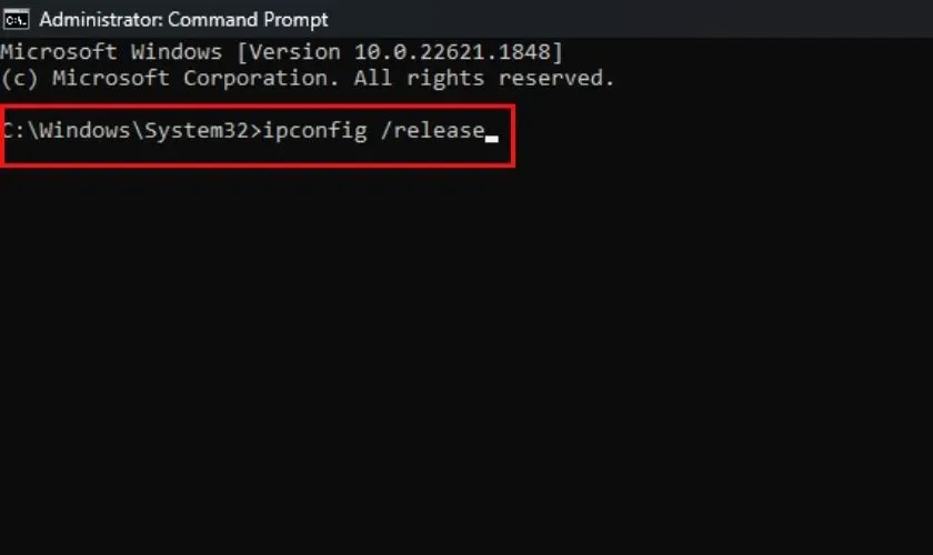 Giao diện làm mới địa chỉ IP